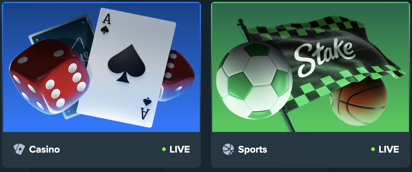 Stake Casino welkomstbonus banner